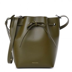 Mansur Gavriel olive green bucket bag